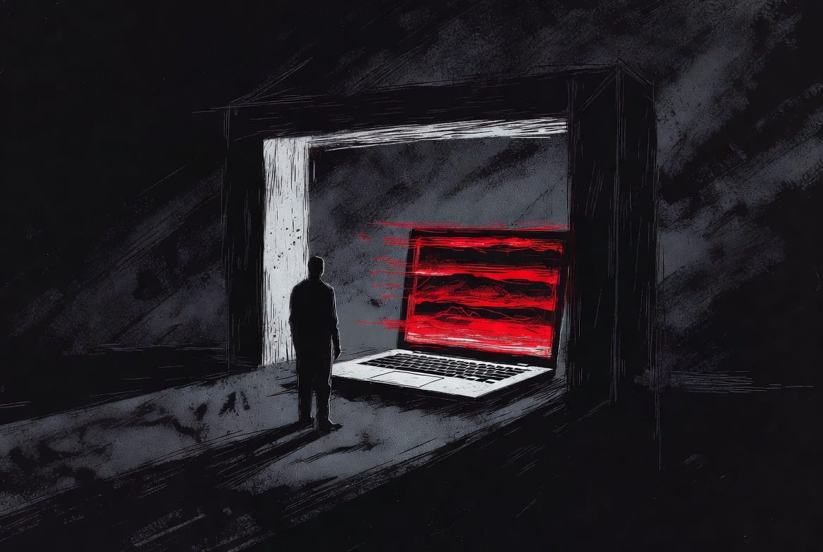 Border agents searching a laptop at checkpoint - warrantless device search guide