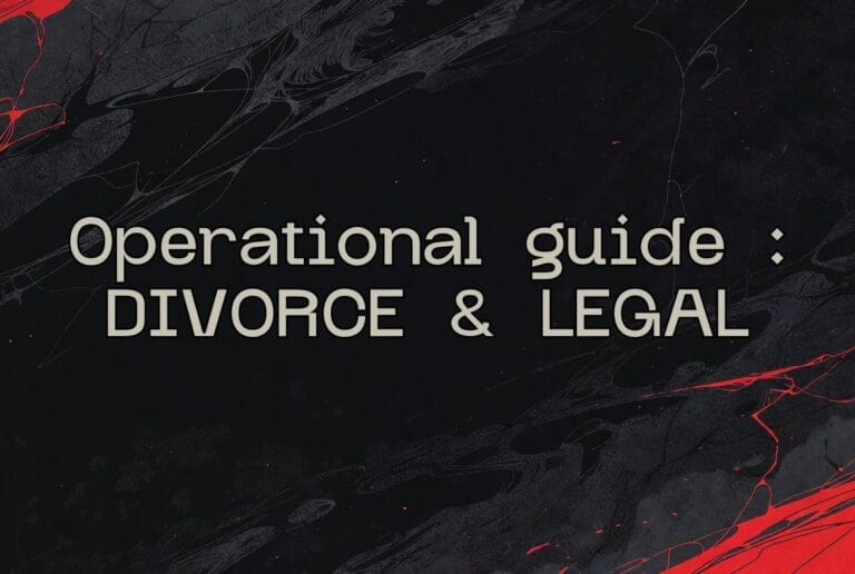 Digital privacy through divorce and separation. The complete operational guide.